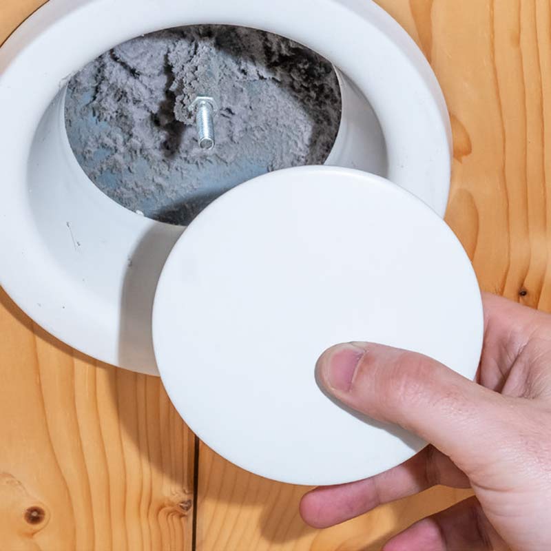 Abluftventil mit starken Verschmutzungen